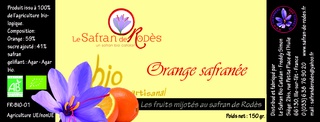 Orange safranée 150 gr. bio à Ille-sur-Têt